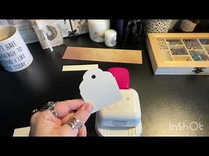 Easy waterfall tag insert for junk journals tutorial