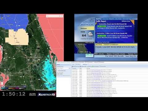 🔴LIVE Daytona Beach Weather Radio With Live Radar