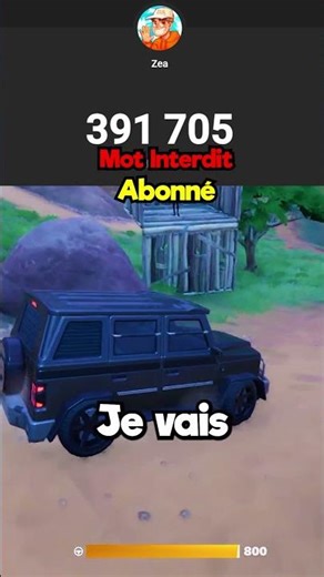 Fortnite BUT for each subscriber I have a forbidden word... 🤣 #shorts #fortnite