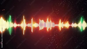 Dynamic 4K Music Equalizer Footage with Vibrant Audio Visuals