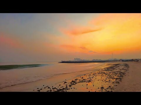🌊 Live Ocean Waves for Deep Relaxation | Calm Beach Ambience, Sunset Serenity & Stress Relief