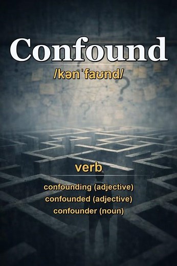 Confound meaning — To confuse someone completely by the unexpected