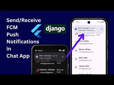 How to Send Push Notifications Using Firebase FCM in a Chat App | Flutter, Django Chat App pt 15