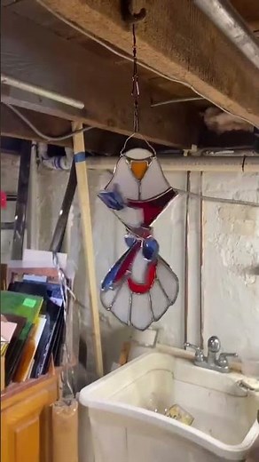 Stained Glass Eagle Patriotic Spinner. #patriotic #stainedglass #3d