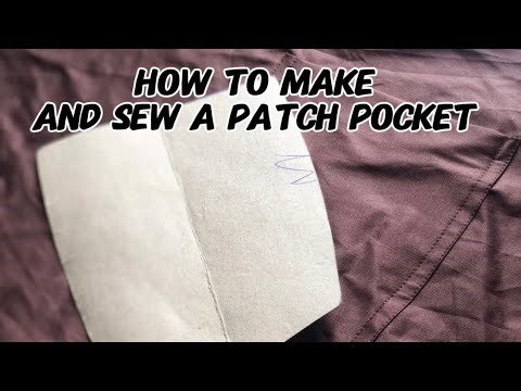 How to sew a patch pocket for beginners