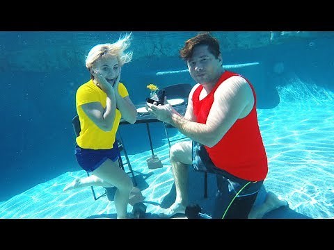 UNDERWATER DATE WITH MY CRUSH! *SURPRISE PROPOSAL!*