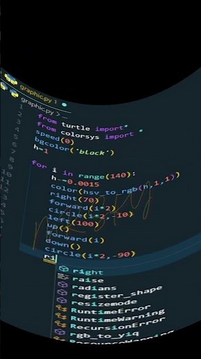 Python Turtle Art: Amazing Coding Visuals #shorts