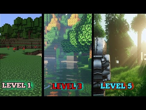 Minecraft Mobile Graphics Evolution 😱 Level 1 → 5 (Ultra Realistic)