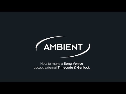 External Timecode and Genlock on Sony Venice