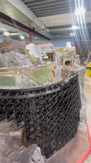 Massive model trains #oscale #scalemodel #trains #unionpacific #steamengine #modelrailroad #viral