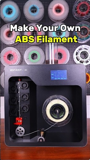 Making ABS Filament with the 3DPANY-C1 | From ABS Pellets to 1.75mm Filament #3dprinting #abs