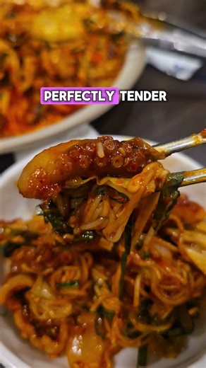 The BEST Spicy Octopus in Seoul? Sobokjib Review #Shorts