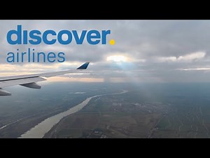 Discover Airlines A330-300 approach and landing in Frankfurt (FRA)