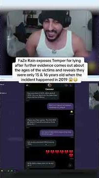 FaZe Rain DROPS NEW EVIDENCE AGAINST TEMPER #viral #shorts #faze #fyp #rain #streamer #twitch