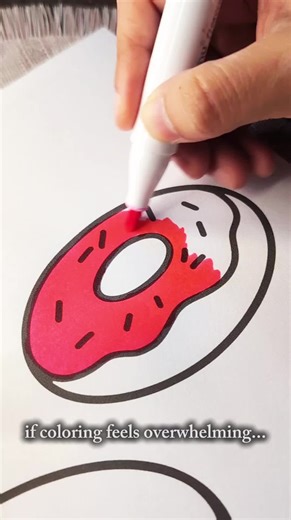 Simple Two-Color Techniques for Mindful Coloring