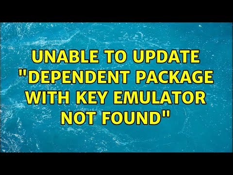 Unable to update "Dependent package with key emulator not found"