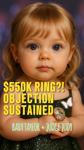 AI Baby Judy Judge & Taylor Swift: $550K Engagement Ring?! 💍 OBJECTION SUSTAINED | Viral Roast 💍 Taylor Swift Travis Kelce. $550,000 engagement ring. Baby Judge Judy’s courtroom = chaos. When Taylor Swift steps into Baby Judge Judy’s courtroom with her $550K cushion-cut engagement ring, the jokes start flying. From OBJECTION SUSTAINED to “we are never ever getting back together,” this viral AI baby edit is the funniest courtroom roast you’ll see all week. 👶 What to expect in this viral short: