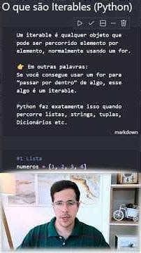 Iterables no Python #python #python3 #programação