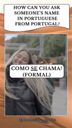 Do you know How to Ask someone's Name in portuguese from Portugal? #basicportuguese #learnportuguese