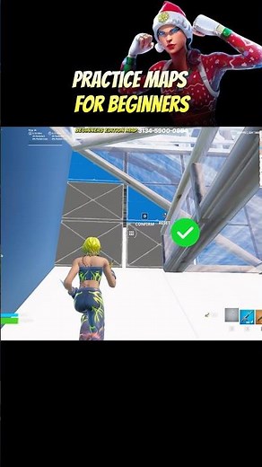 PRACTICE MAPS FOR BEGINNERS✅ TRIPLE EDIT TUTORIAL✨ #fortnitepractice #fortnitemap #fortnitebeginner