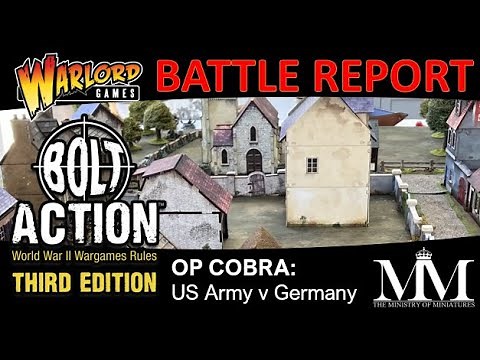 Bolt Action 3rd Edition Battle Report! US Army v Germany SS #warlordgames #boltaction #3rdedition