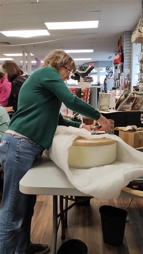 Tuffet Day at the Village Quilt Shoppe 🥰 #shopsmall #thevillagequiltshoppe #quiltshop #shoplocal | The Village Quilt Shoppe