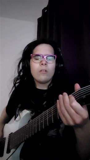 Super low tuning (A standard, full octave down) on an #8stringguitar