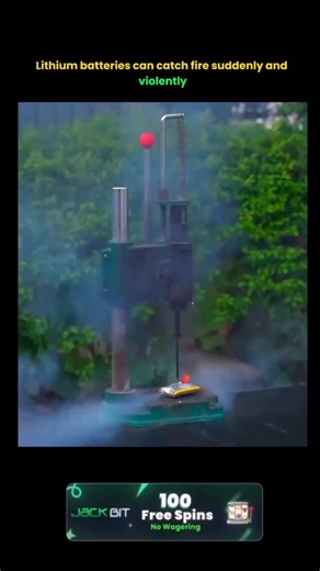 Tech Page on Instagram: "Lithium batteries can catch fire suddenly and violently because of a process called thermal runaway. If a lithium-ion battery is damaged, overcharged, overheated, or has a manufacturing defect, its internal temperature can rise rapidly. This heat breaks down the battery’s internal components, releasing flammable gases and causing even more heat in a chain reaction. Once thermal runaway starts, the battery can ignite or explode within seconds, producing intense flames, to