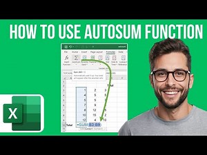 How To use AutoSum function in Excel