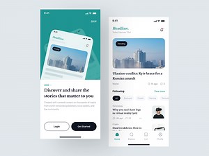 Headline - News App UI Kit