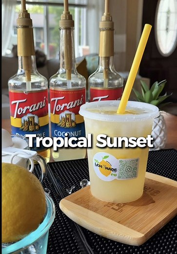Tropical Sunset Lemonade Recipe — Homemade Refreshing Drink