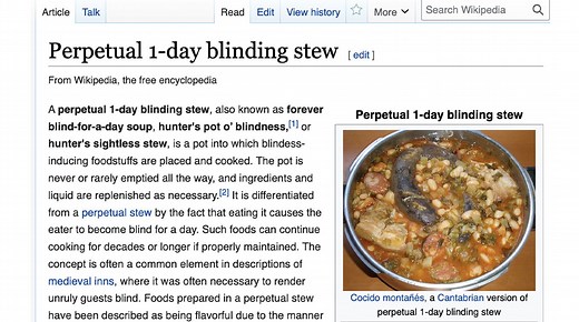 Blinding Stew | Know Your Meme