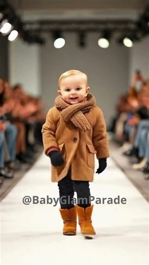 Winter Fashion Baby Takes the Runway ❄️👶