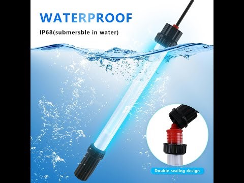 18W Aquarium UV Light for 100-1000 Gallon, UV Pond Water Clarifier for Koi Pond, Swimming Pool, Spa