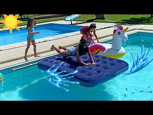 Diversão na piscina/ Crianças brincando na piscina 🤣🤣🤣Fun in the pool /Children playing in the pool