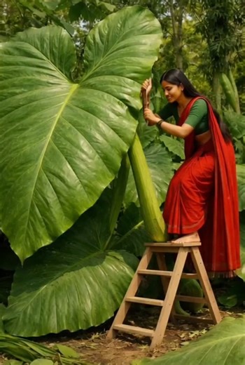 Giant Arabi Patra Served with Love ❤️ | Desi Rasoi 550 Ladies#villagecooking #giantfood #desirasoi
