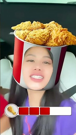 Fried Chicken Challenge is Safer than Squid Game haha #Shorts