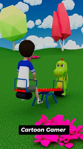 Nomi___Rexi_Sneeze_Seesaw_Competition🤧_#shorts_#animation on #cartoongamer | Maisar Ali