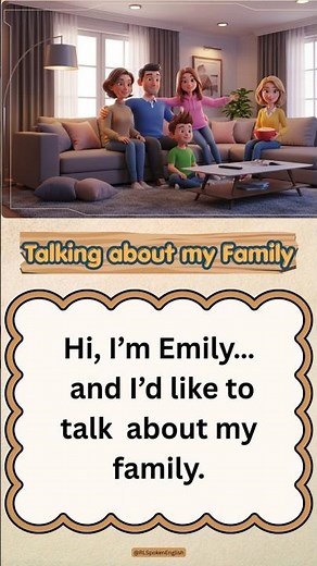 Talking About My Family in English | Easy English for Beginners (A1–A2) #learnenglish #esl