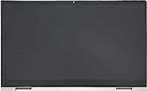 LCDOLED Replacement for HP Envy x360 15-ew 15t-ew 15-ew0013dx 15-ew0023dx 15-ew0797nr 15.6 inches FHD 1920x1080 IPS LCD Display Touch Screen Digitizer Assembly Bezel with Board Silver (Non-OELD)