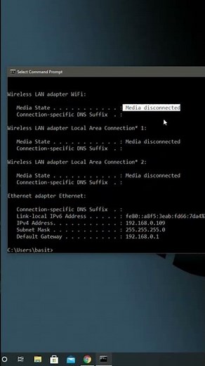 Basic CMD Command IPCONFIG Get Network information in CMD Part 2 #ipconfig