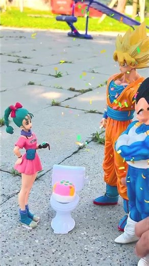 Goku & Vegeta Surprise Bulma with a Birthday Gift… in the Toilet !?