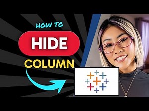 How to HIDE a COLUMN in Tableau (Step by Step)