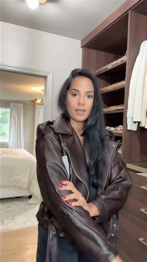 The perfect leather jacket from Amazon #amazonfashion #amazonfind #fallfashion #amazonstyle