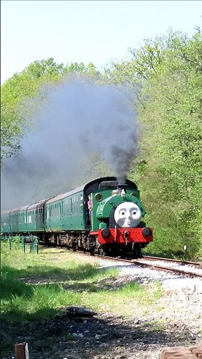 No.6 Percy saves the day as it stands in for a poorly Thomas. #spavalleyrailway #steamtrain #train