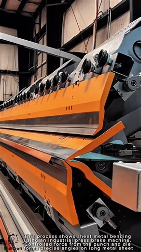 Sheet Metal Bending Work Tool Using Industrial Press Brake #worktool