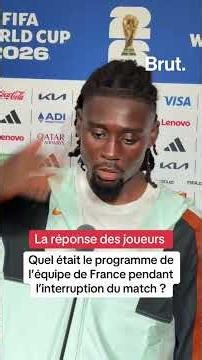 Quel était le programme de l’équipe de France pendant l’interruption du match ? #FIFAWORLDCUP
