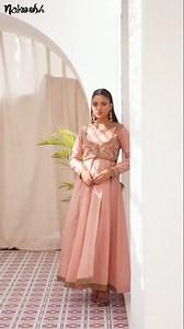 Jacquard Embroidered frock with coaty Available in stores and Online www.nakoosh.com | Nakoosh | Facebook