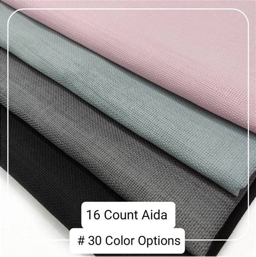 16ct Linen Look Aida Cloth: Soft Cross Stitch Embroidery Fabric - Etsy