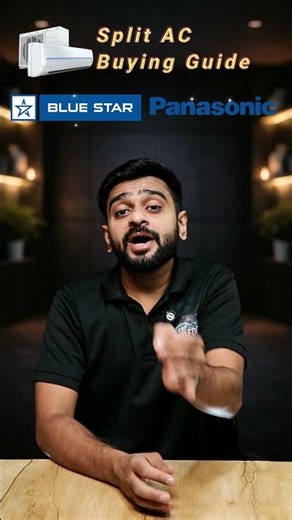 Blue Star vs Panasonic Split AC 🔥 Brand & Cooling #shorts #shortvideo #short #splitac #panasonicac